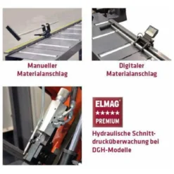 ELMAG BOMAR Metall-Bandsägemaschine Ergonomic 320.258 DGH -Bau Zauber Verkaufsgeschäft bandsaegemaschine 1482227 czm