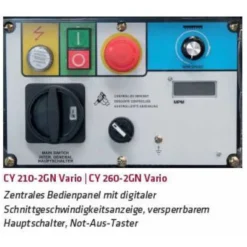 ELMAG Gehrungs-Bandsägemaschine, Modell CY260-2GN VARIO -Bau Zauber Verkaufsgeschäft bandsaegemaschine 1483091 czm