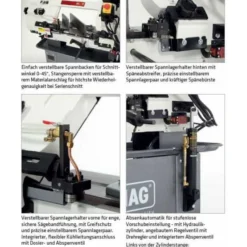ELMAG Metall-Bandsägemaschine Modell HY 230 VARIO -Bau Zauber Verkaufsgeschäft bandsaegemaschine 1493489 czm