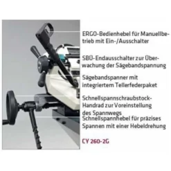 ELMAG Gehrungs-Bandsägemaschine Modell CY260-2G -Bau Zauber Verkaufsgeschäft bandsaegemaschine 1493808 czm