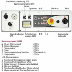 ELMAG MACC Metall-Bandsägemaschine SPECIAL 650 DI, Inkl. Stufenloser Schnittgeschwindigkeit 23-95 M/min. -Bau Zauber Verkaufsgeschäft bandsaegemaschine 1494344 czm
