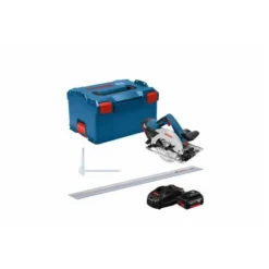 Bosch Akku-Kreissäge GKS 18V-57 G + FSN 1400, 2x Akku, L-BOXX -Bau Zauber Verkaufsgeschäft bosch akku handkreissaege 1252855 czm