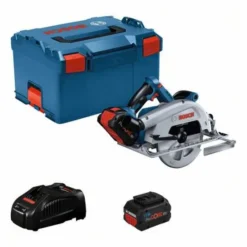 Bosch Akku-Kreissäge BITURBO GKS 18V-68 C, 2 X Akku, Schnellladegerät, L-BOXX Mit Einlage