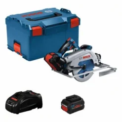 Bosch Akku-Kreissäge BITURBO GKS 18V-68 GC, 2 X Akku, Ladegerät, 1 X Kreissägeblatt, L-BOXX Mit Einlage