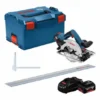 Bosch Akku-Kreissäge GKS 18V-57 G + FSN 1400, 2x Akku, L-BOXX -Bau Zauber Verkaufsgeschäft bosch akku handkreissaege 1419747 czm