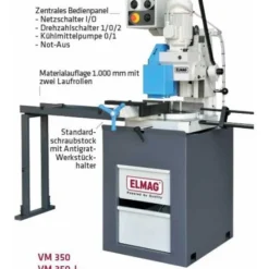 ELMAG Metall-Kreissägemaschine VM 350, 36/72 Upm, Inkl. Späneräumer, Zahnteilung T 6 -Bau Zauber Verkaufsgeschäft kreissaegemaschine 1487298 czm 1