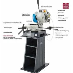 ELMAG Metall-Kreissägemaschine MKS 300 RLSS-N, 40/80 Upm -Bau Zauber Verkaufsgeschäft kreissaegemaschine 1487339 czm