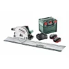 Metabo Akku-Tauchkreissäge KT 18 LTX 66 BL Set, Mit Führungsschiene FS 160, MetaBOX 340, 18V 2x8Ah LiHD + ASC 145