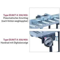 ELMAG Rollbahn M. Handradverstellung & Digitaler, Anzeige Für Band- Kreissägen Ect., Type EXAKT-A 3000/450 Mit 3 Stützfüßen, Länge:3 M, Rollen:450x60x -Bau Zauber Verkaufsgeschäft rollenbahn fuer bandsaegemaschine 1491485 czm