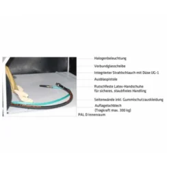 ELMAG Druck-Sandstrahlkabine PAL-4XL, Modell PAL-4XL D 24 Lt. -Bau Zauber Verkaufsgeschäft sandstrahlkabine 1484601 czm