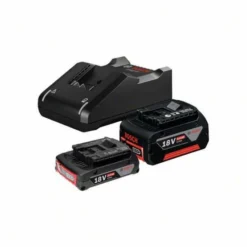 Bosch Starter-Set: 1x Akku GBA 18V 2,0Ah + 1x Akku GBA 18V 4,0Ah + Schnellladegerät GAL 18V-40
