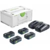Festool Energie-Set SYS 18V 4x4,0/TCL 6 DUO -Bau Zauber Verkaufsgeschäft sets akku ladegeraet 1377634 czm