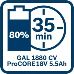 Bosch Starter-Set 2 X ProCORE 18V 5.5Ah + GAL 1880 CV Im Karton -Bau Zauber Verkaufsgeschäft sets akku ladegeraet 1419265 czm 1