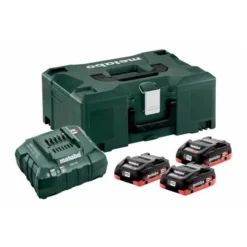 Metabo Basis Set 3 X LiHD 4.0 Ah + MetaBOX 145