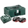Metabo Basis-Set 2 X LiHD 5.5 Ah + MetaBOX 145 -Bau Zauber Verkaufsgeschäft sets akku ladegeraet 622137 czm
