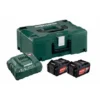 Metabo Basis-Set 2 X 4.0 Ah + MetaBOX 145 -Bau Zauber Verkaufsgeschäft sets akku ladegeraet 633670 czm