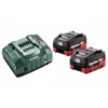 Metabo Basis-Set 2 X LiHD 5.5 Ah -Bau Zauber Verkaufsgeschäft sets akku ladegeraet 633682 czm