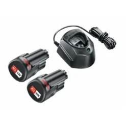 Bosch Starter-Set, 2 X Akkupacks PBA 12V 1.5Ah O-A + Ladegerät GAL 1210 CV