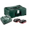 Metabo Basis-Set 2 X LiHD 4.0 Ah + MetaBOX 145 -Bau Zauber Verkaufsgeschäft sets akku ladegeraet 905754 czm